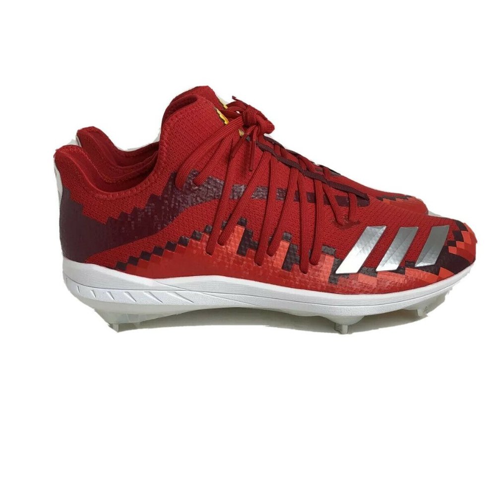 Adidas New Rare Baseball Red Metal Cleats F34690